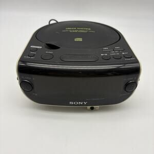 Sony Dream Machine CD Player Alarm Clock AM/FM Radio ICF-CD815 Tested Works